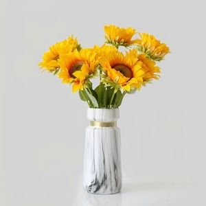 Marble Texture Ceramic Vase - Decor